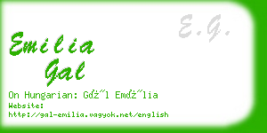 emilia gal business card